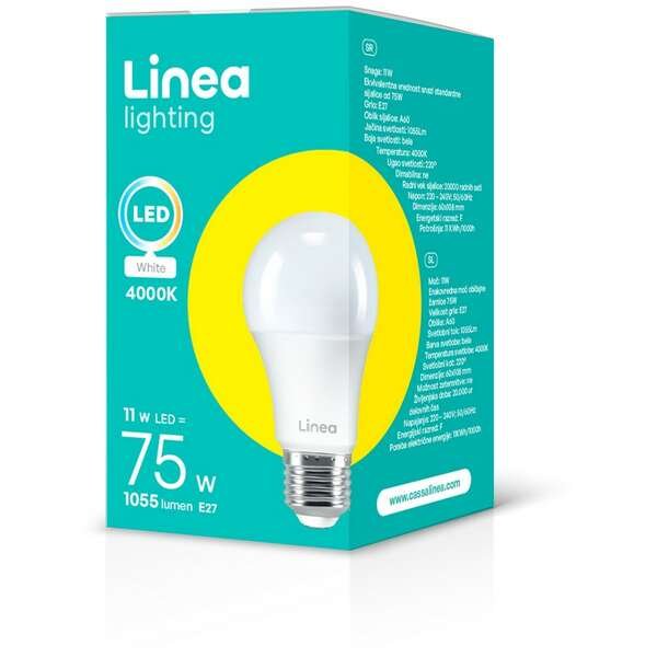LINEA LED sijalica 11W(75W) A60 1055Lm E27 4000K
