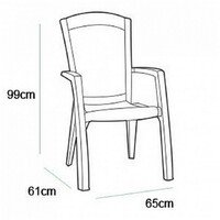 KETER Stolica Minesota grafit CU 213717