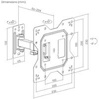 X STAND 23-43 TILT/ARM/SHORT
