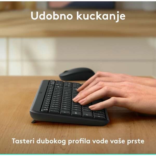 LOGITECH MK250 Graphite US 920-013519 Bezicna Tastatura + mis