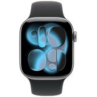 APPLE Watch S11 GPS 46mm Space Grey Aluminium Case with Black Sport Band - M/L mev44rk/a