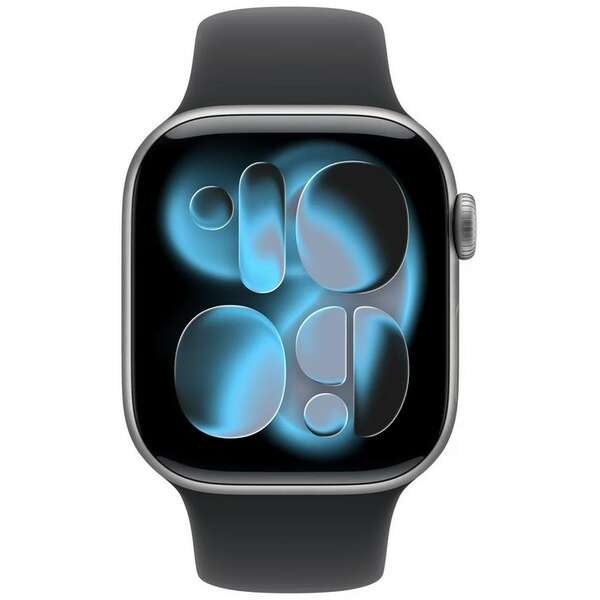 APPLE Watch S11 GPS 46mm Space Grey Aluminium Case with Black Sport Band - M/L mev44rk/a