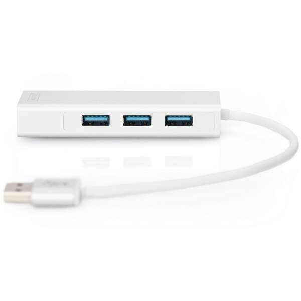 DIGITUS USB hub 4 3.0 porta + Lan adapter