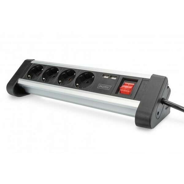 DIGITUS Produzni kabl sa 4 uticnice +2 USB
