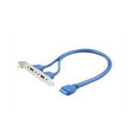 GEMBIRD CC-USB3-RECEPTACLE Dual USB 3.0 receptacle on bracket