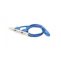 GEMBIRD CC-USB3-RECEPTACLE Dual USB 3.0 receptacle on bracket