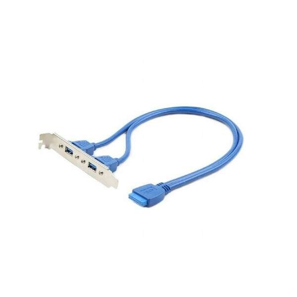GEMBIRD CC-USB3-RECEPTACLE Dual USB 3.0 receptacle on bracket