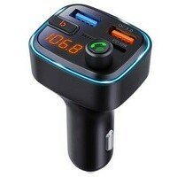 Xwave BT 20 FM transmiter za auto, BT, LED, USB, 3D Surround, USB-TypeC PD30W+QC3.0 brzo punjenje