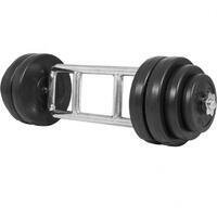 GORILLA SPORTS Sipka za triceps sa vise rukohvata + Set plasticnih tegova (35 kg)