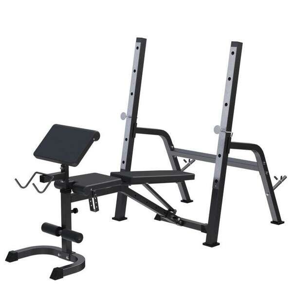 GORILLA SPORTS Benc klupa sa stalkom za sipku (Crna)