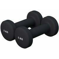 GORILLA SPORTS Set bucica za aerobik (2 x 5 kg  /  Crni)