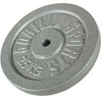 GORILLA SPORTS Teg od livenog gvozdja (25 kg  /  Srebrni)