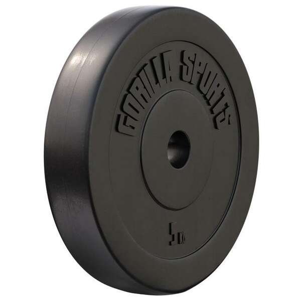 GORILLA SPORTS Teg oblozen plastikom (5 kg)