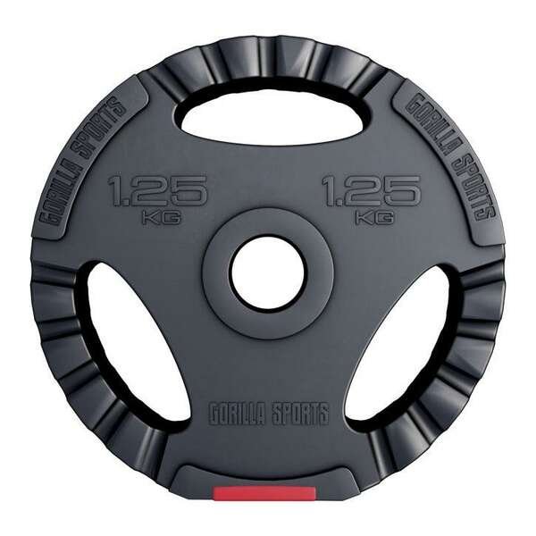 GORILLA SPORTS Plasticni teg sa rukohvatima (1,25 kg)