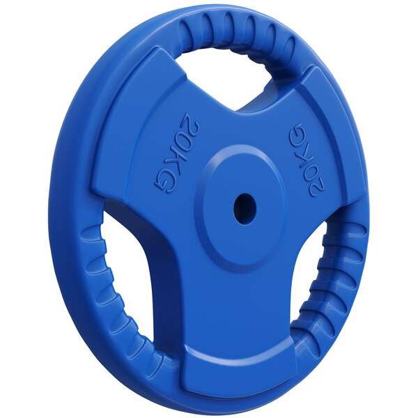 GORILLA SPORTS Gumirani teg (20 kg / Plavi)