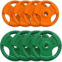 GORILLA SPORTS Set gumiranih tegova (4x2,5 kg i 4x5 kg)