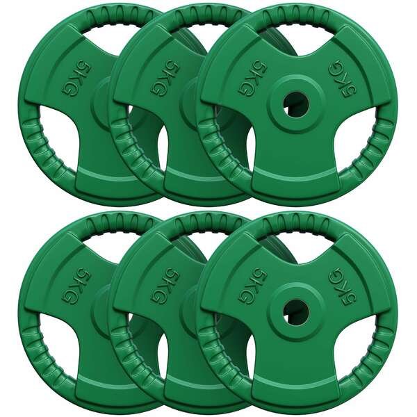 GORILLA SPORTS Set gumiranih tegova (6 x 5 kg)