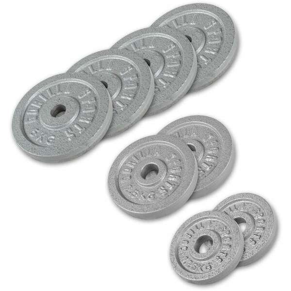 GORILLA SPORTS Set tegova od livenog gvozdja (27,5 kg)