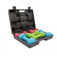 GORILLA SPORTS Kofer sa 6 bucica za aerobik (12 kg)