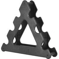GORILLA SPORTS Stalak za bucice (za 3 garniture bucica / crni)