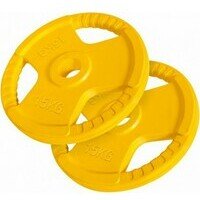 GORILLA SPORTS Set gumiranih olimpijskih tegova (2 x 15 kg)
