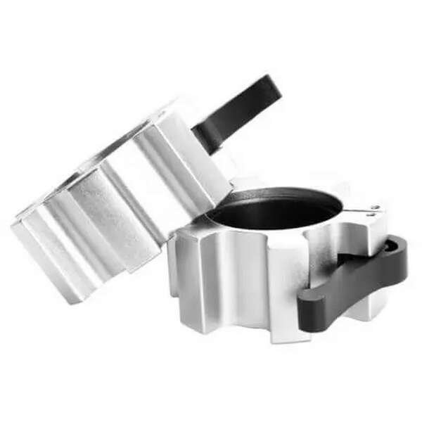 GORILLA SPORTS Osiguraci za olimpijsku sipku 50/51 mm (Srebrni)