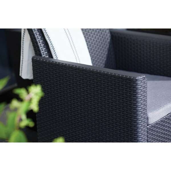 KETER Claire 2 seater sa box stolom grafit 