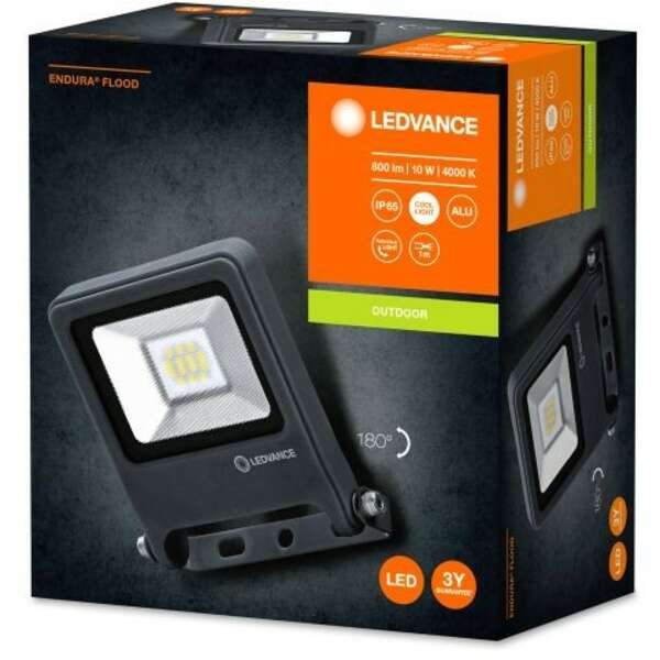 LEDVANCE  LED reflek EnduraFlood 10W 4000k t. siva