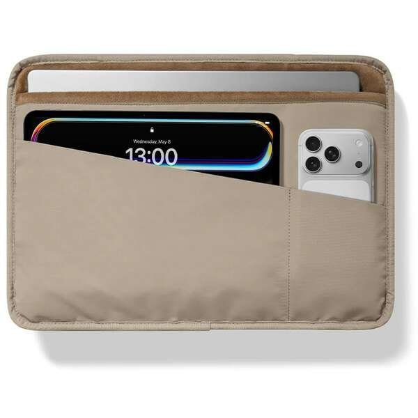 TOMTOC TERRA A28 LAPTOP HANDBAG NATURAL SAND 16