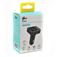 KETTZ FM Transmiter i Punjac Floyd – 2×USB QC3.0 + Type-C PD30W, LED
