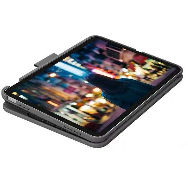 Logitech Slim Folio Keyboard Case for iPad (10th gen) - Grey - UK