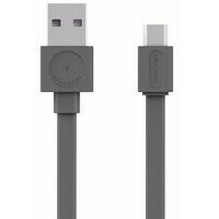 ALLOCACOC Flat USB kabl microUSB 1.5m sivi 10452GY/USBMBC