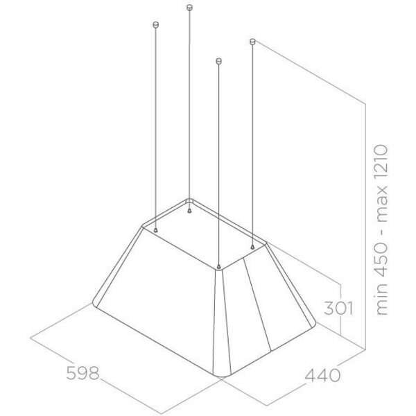 ELICA IKONA LIGHT WH F 60