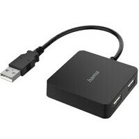 HAMA USB HUB 2.0 4 porta 480 Mbit / s crni